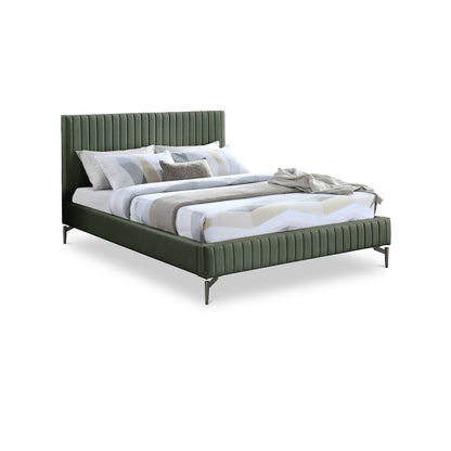 Gallo Green Vegan Leather King Bed