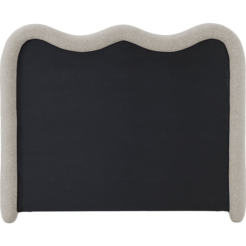 Gavin Beige Chenille Fabric Full Bed