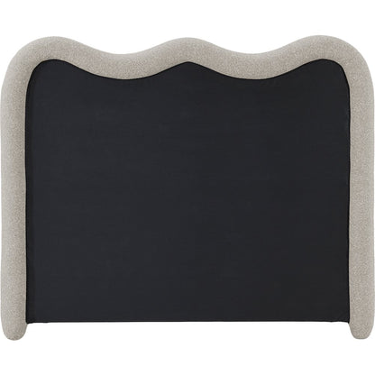 Gavin Beige Chenille Fabric Full Bed