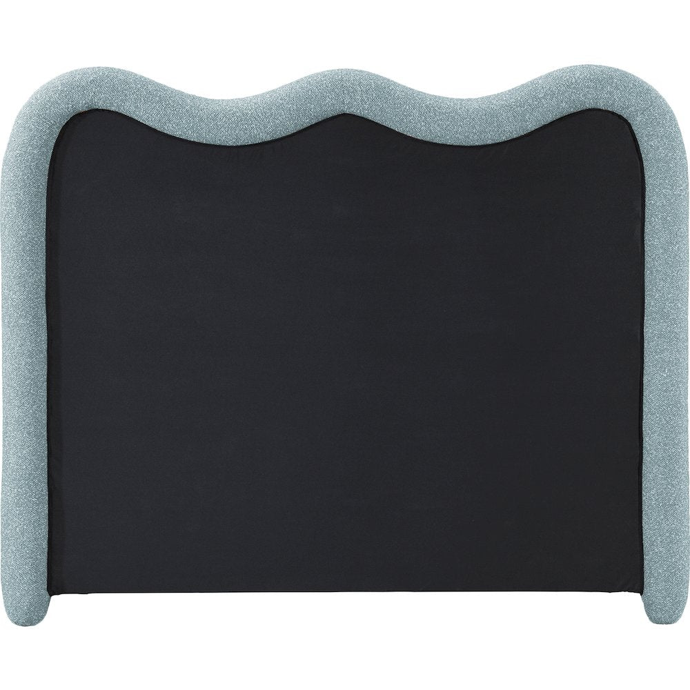Gavin Blue Chenille Fabric Full Bed