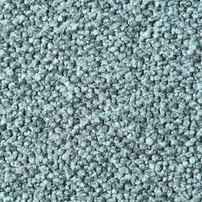 Gavin Blue Chenille Fabric Twin Bed