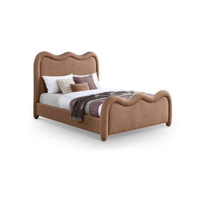 Gavin Cognac Chenille Fabric Full Bed