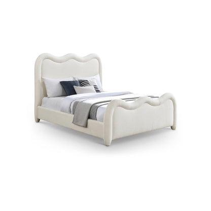 Gavin Cream Chenille Fabric Full Bed