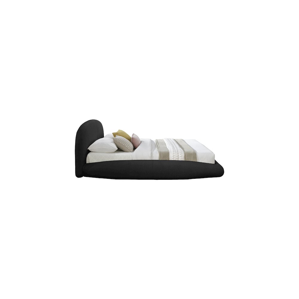 Genesis Black Teddy Fabric Queen Bed
