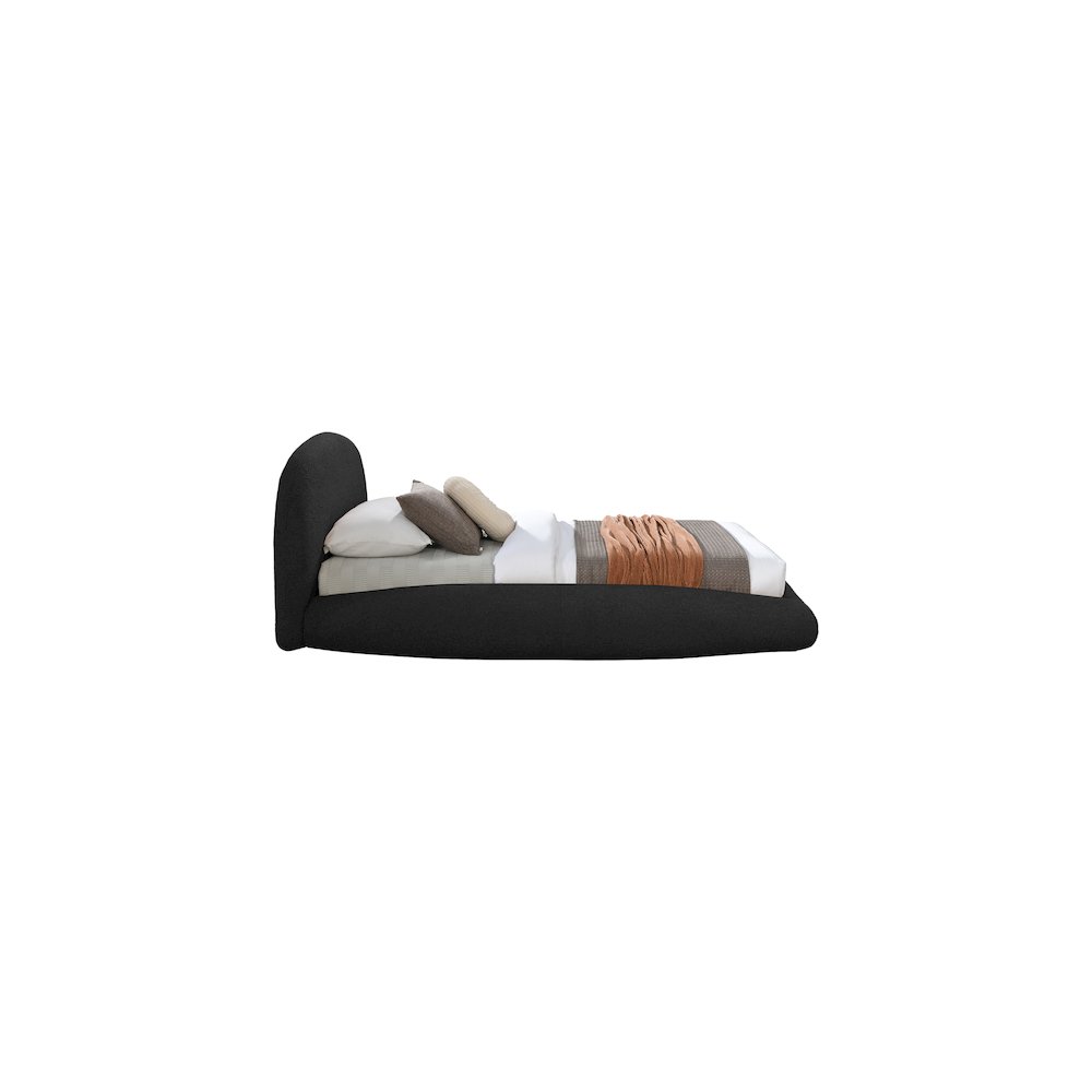 Genesis Black Teddy Fabric Twin Bed