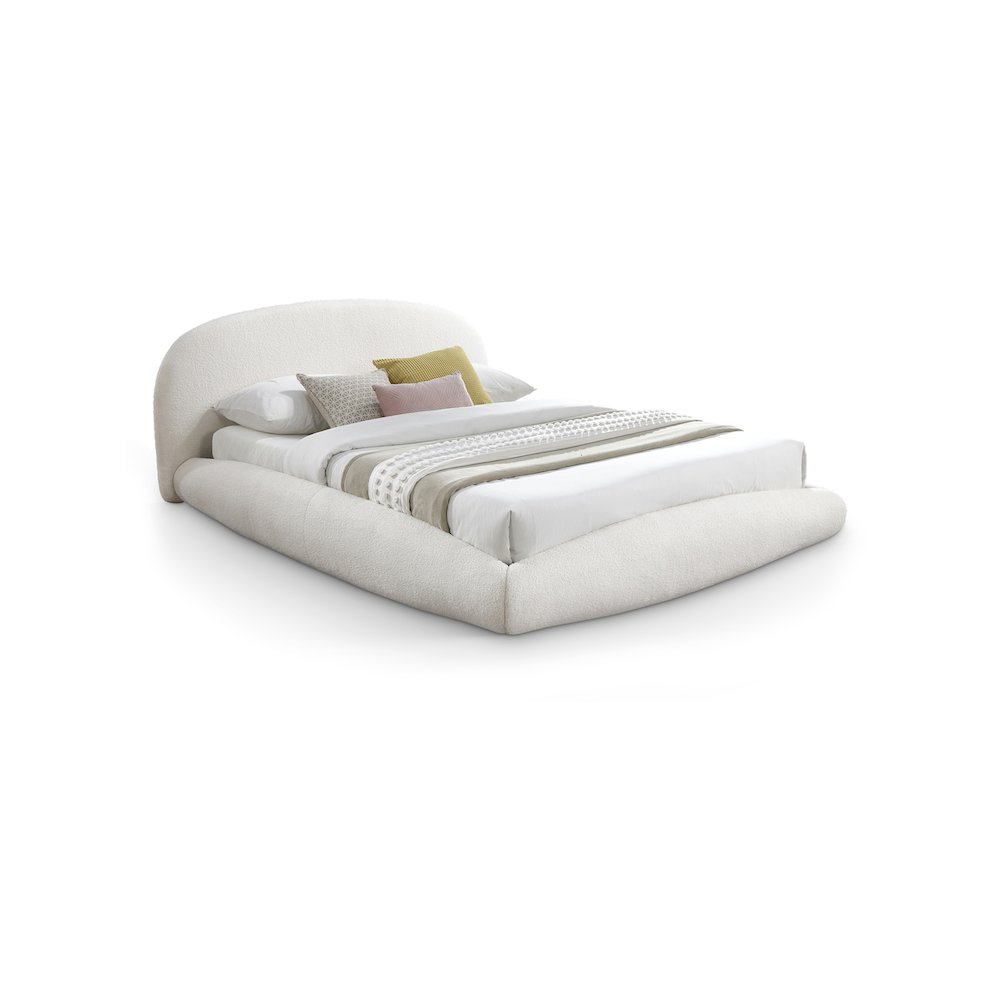 Genesis Cream Teddy Fabric King Bed