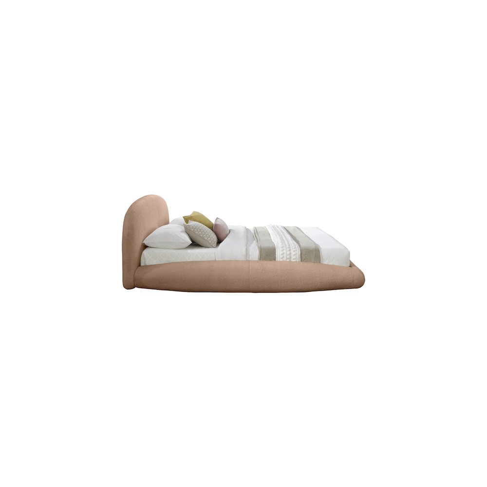 Genesis Beige Teddy Fabric Full Bed