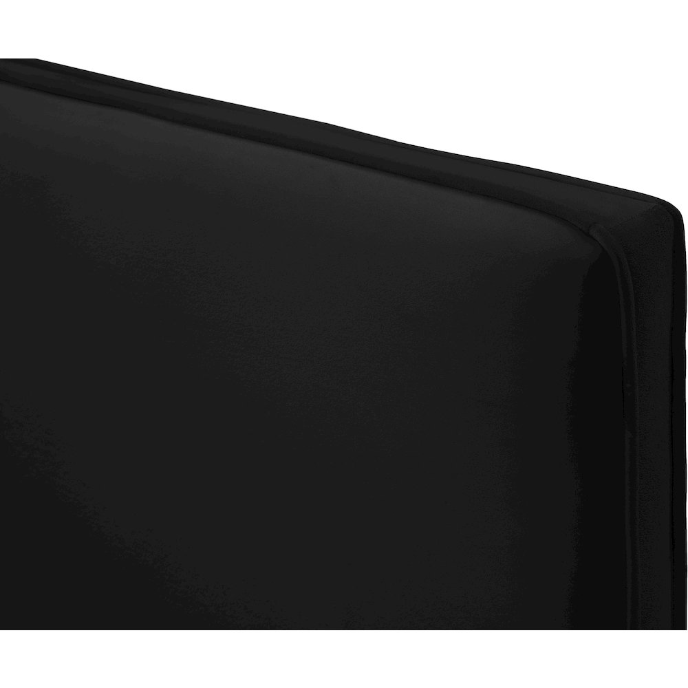 Geri Black Velvet Twin Bed