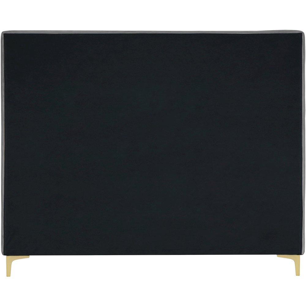Geri Grey Velvet King Bed