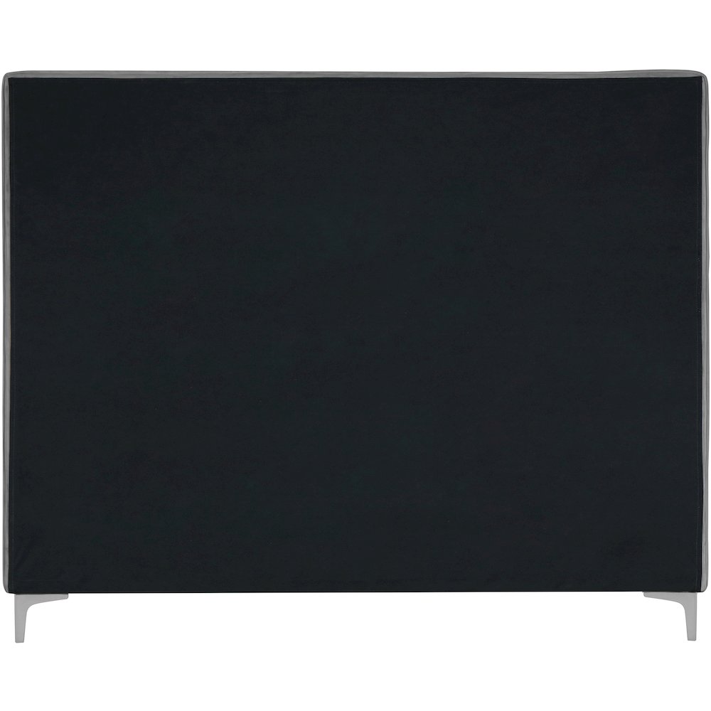 Geri Grey Velvet King Bed