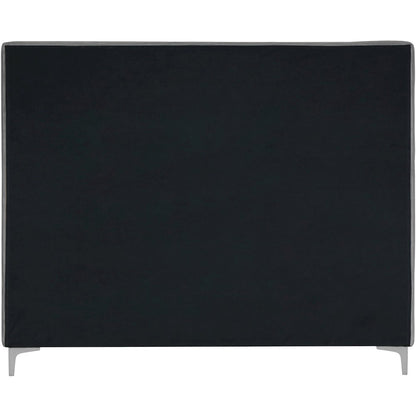 Geri Grey Velvet Queen Bed