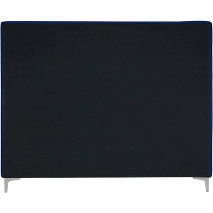 Geri Navy Velvet Full Bed