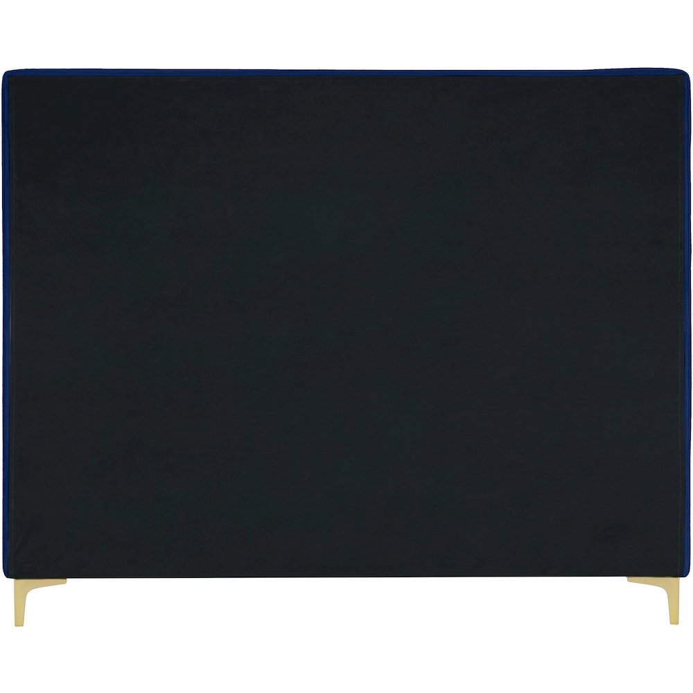Geri Navy Velvet King Bed