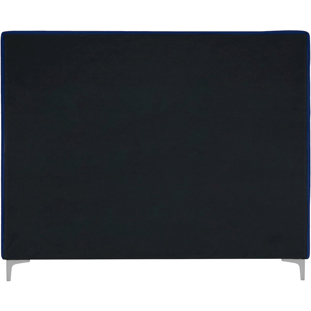Geri Navy Velvet King Bed