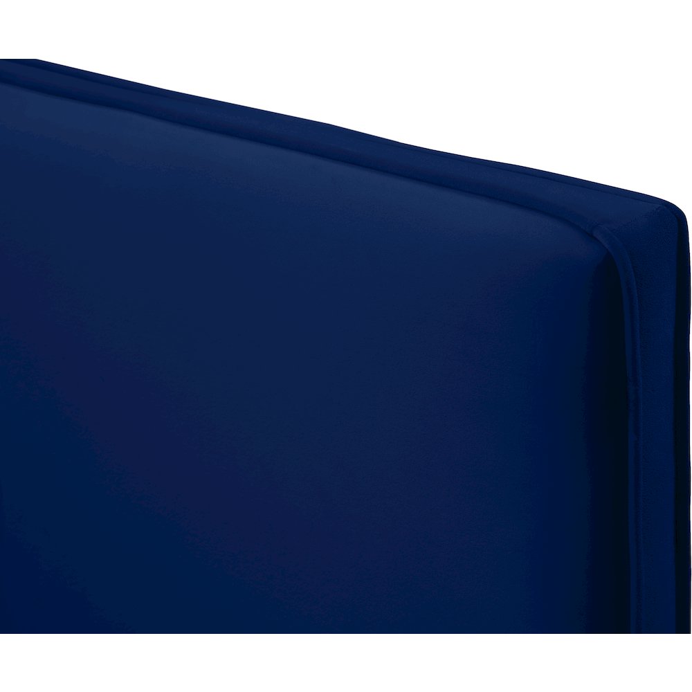 Geri Navy Velvet King Bed