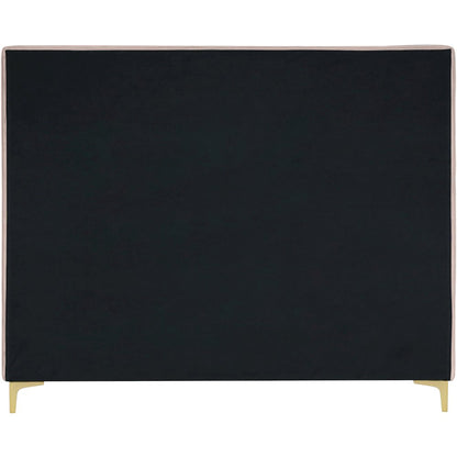 Geri Pink Velvet Full Bed