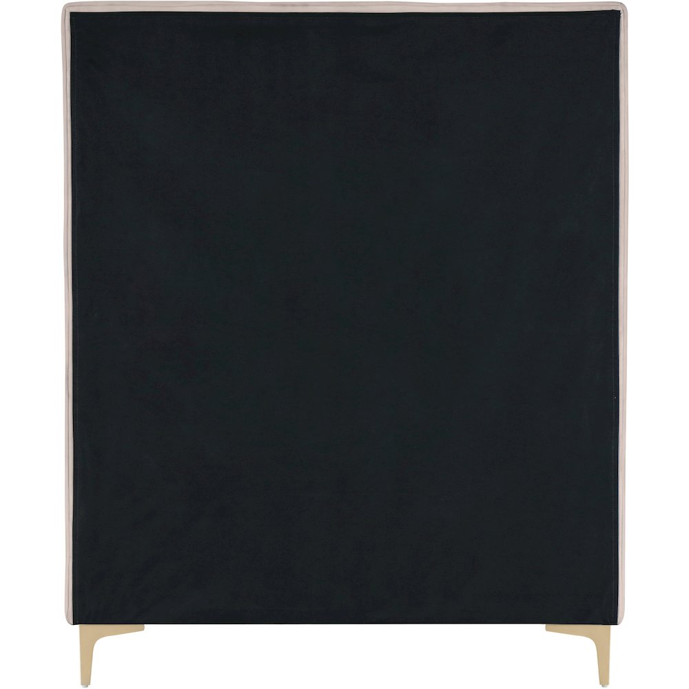 Geri Pink Velvet Twin Bed