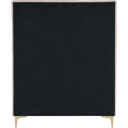 Geri Pink Velvet Twin Bed