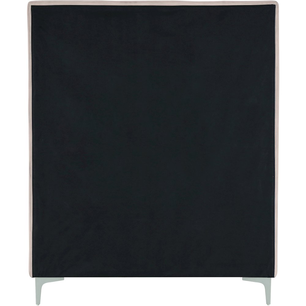 Geri Pink Velvet Twin Bed