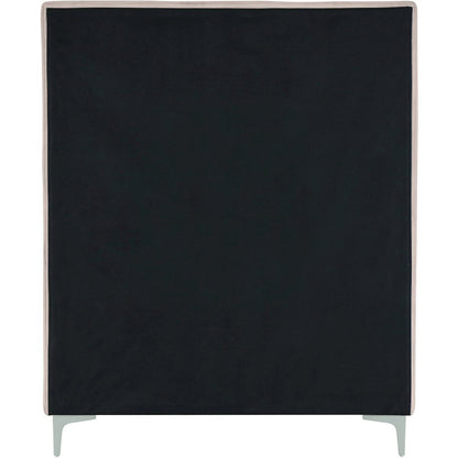 Geri Pink Velvet Twin Bed