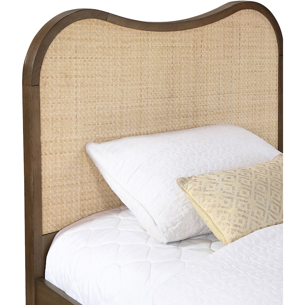 Windsor Brown Solid Wood Twin Bed (3 Boxes)