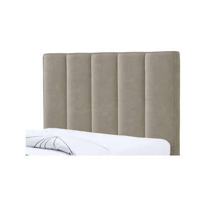 Hudson Beige Vegan Leather Twin Trundle Bed