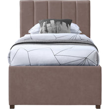 Hudson Brown Vegan Leather Twin Trundle Bed