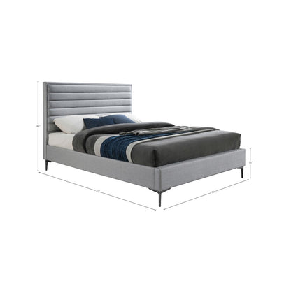 Hunter Grey Linen Textured Full Bed