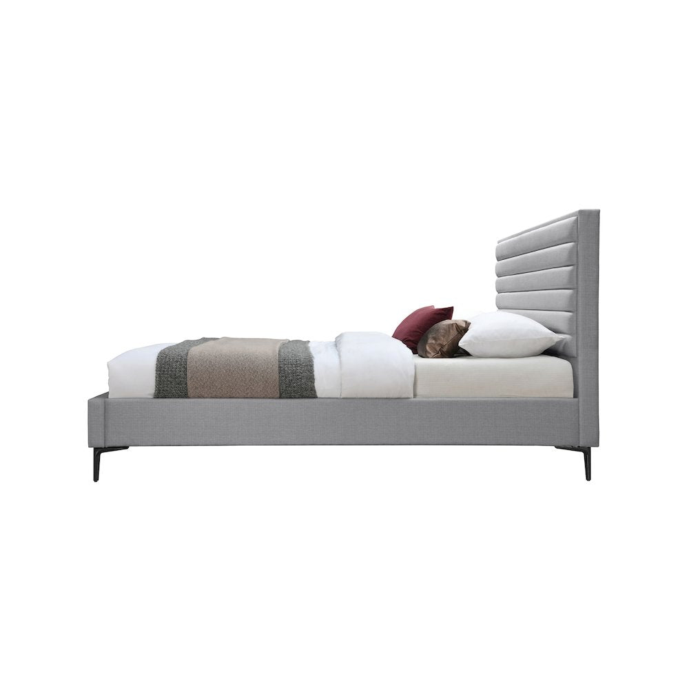 Hunter Grey Linen Textured Full Bed