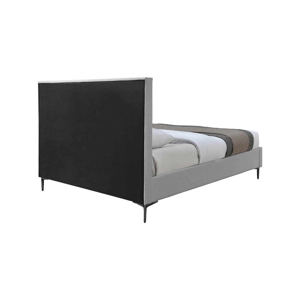 Hunter Grey Linen Textured Full Bed
