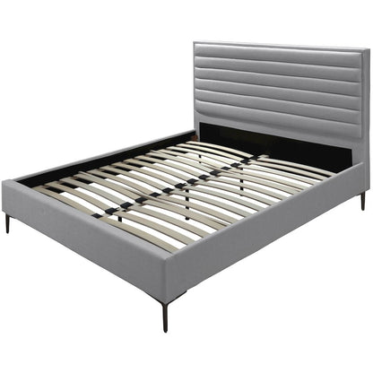 Hunter Grey Linen Textured King Bed