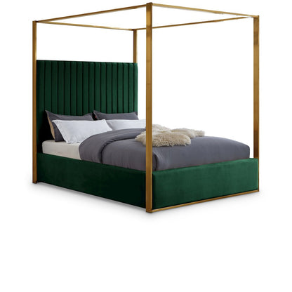 Jones Green Velvet King Bed