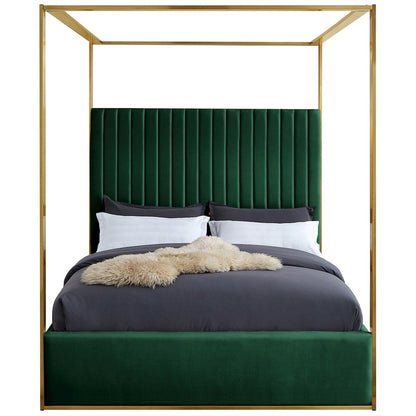 Jones Green Velvet King Bed