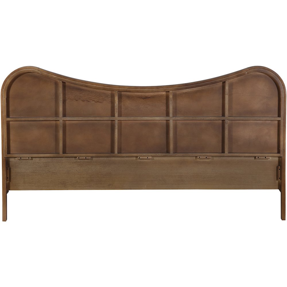 Windsor Brown Solid Wood King Bed (3 Boxes)