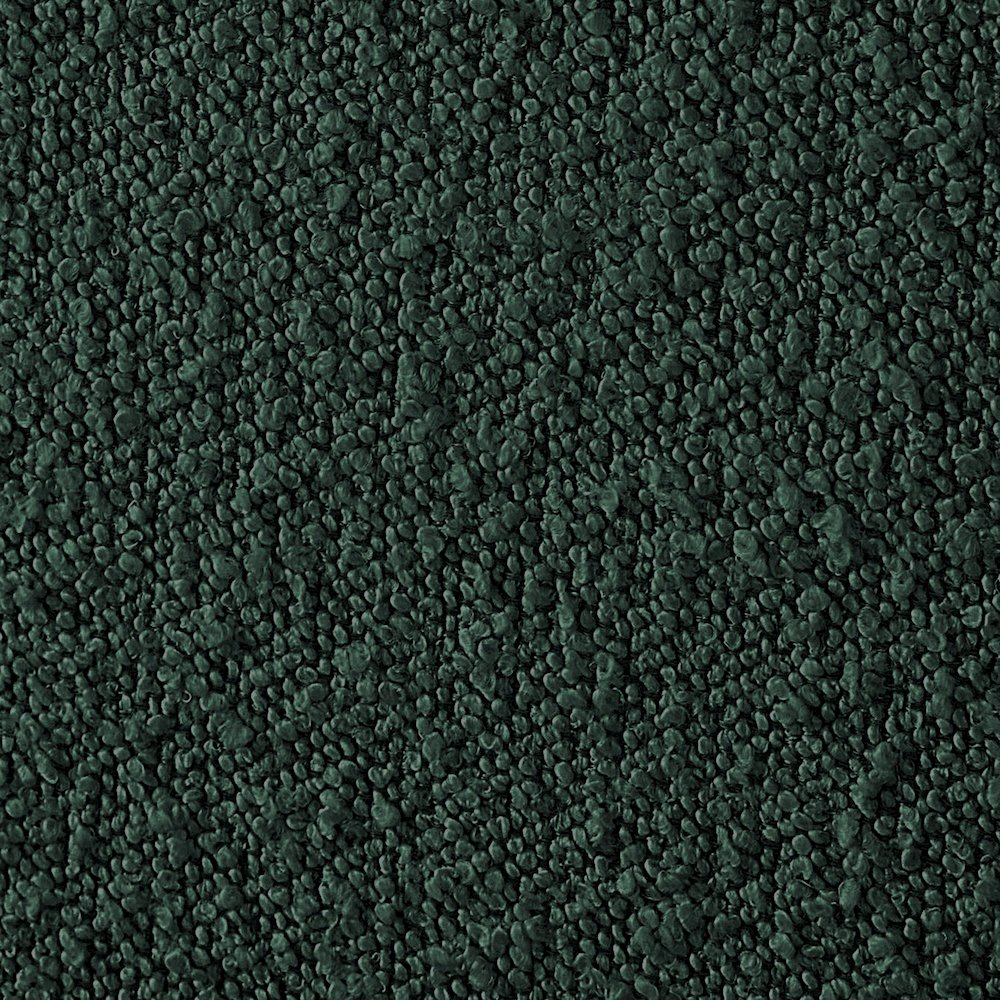 Kelly Green Boucle Fabric Full Bed
