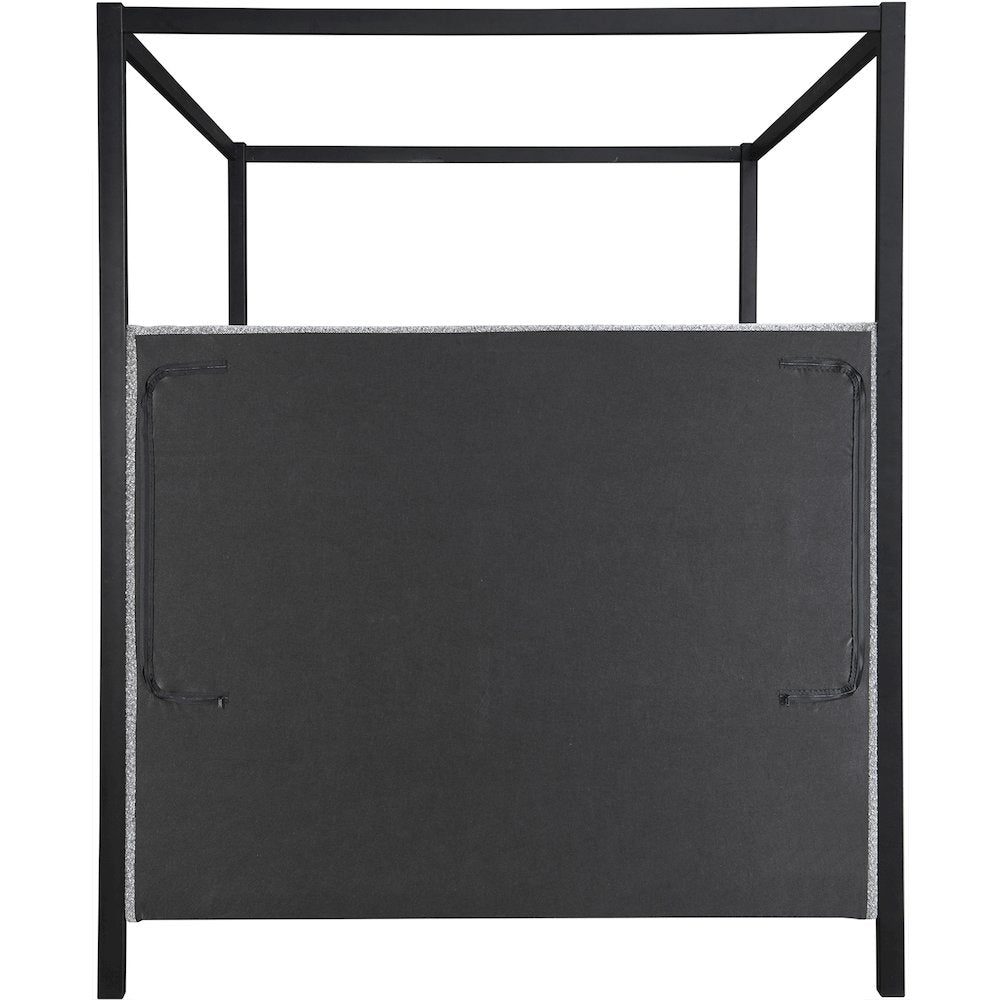 Kelly Grey Boucle Fabric King Bed