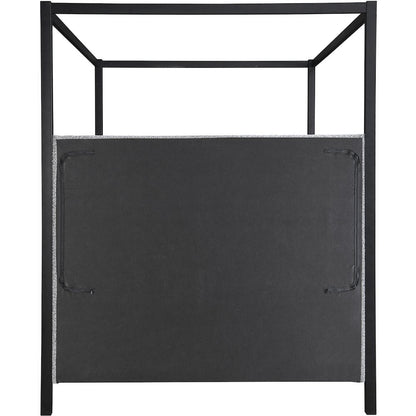 Kelly Grey Boucle Fabric Queen Bed