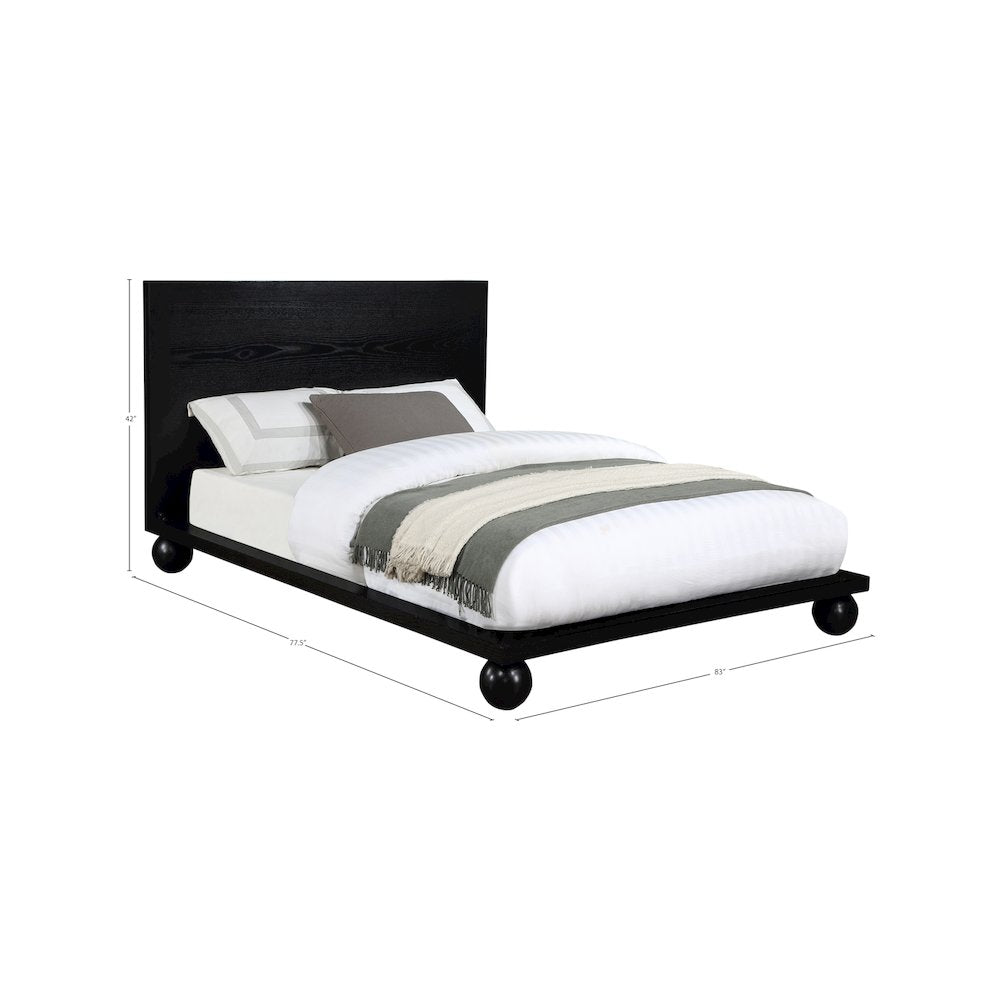 Kent Black King Bed