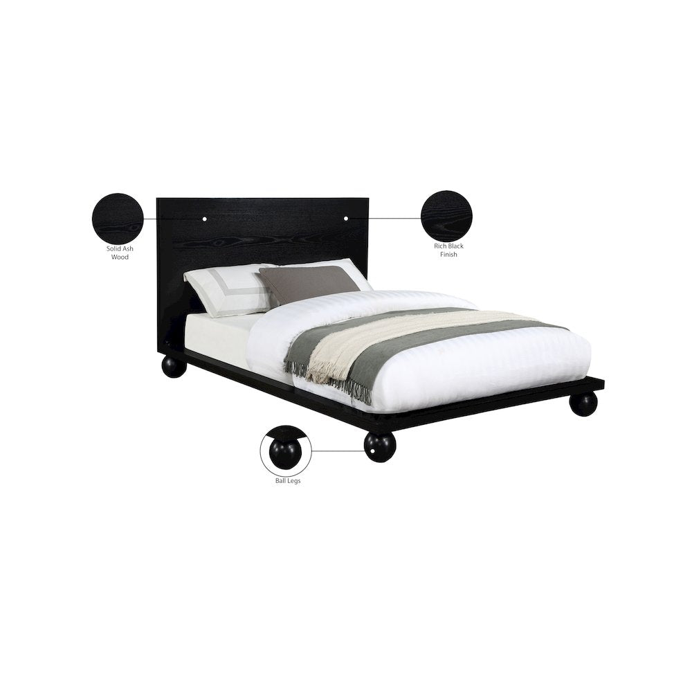 Kent Black King Bed