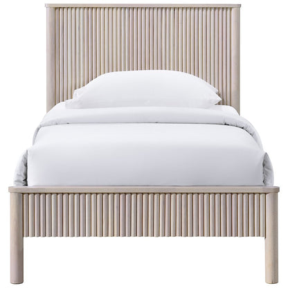 Kivo Natural Solid Wood Twin Bed