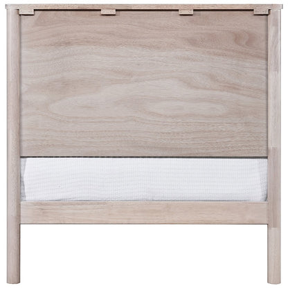 Kivo Natural Solid Wood Twin Bed