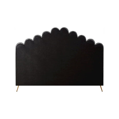 Lily Grey Velvet King Bed