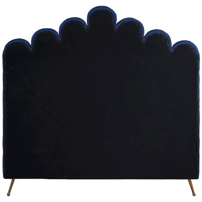Lily Navy Velvet Full Bed