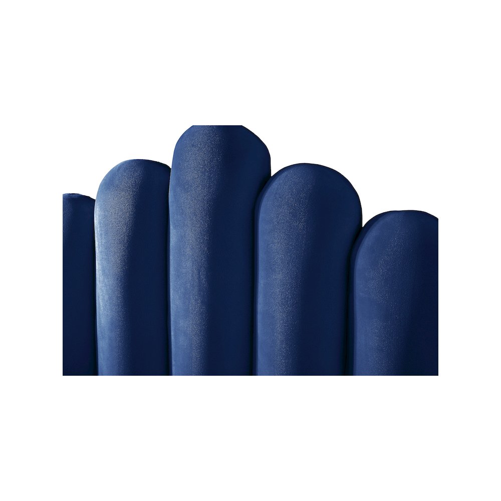 Lily Navy Velvet Full Bed