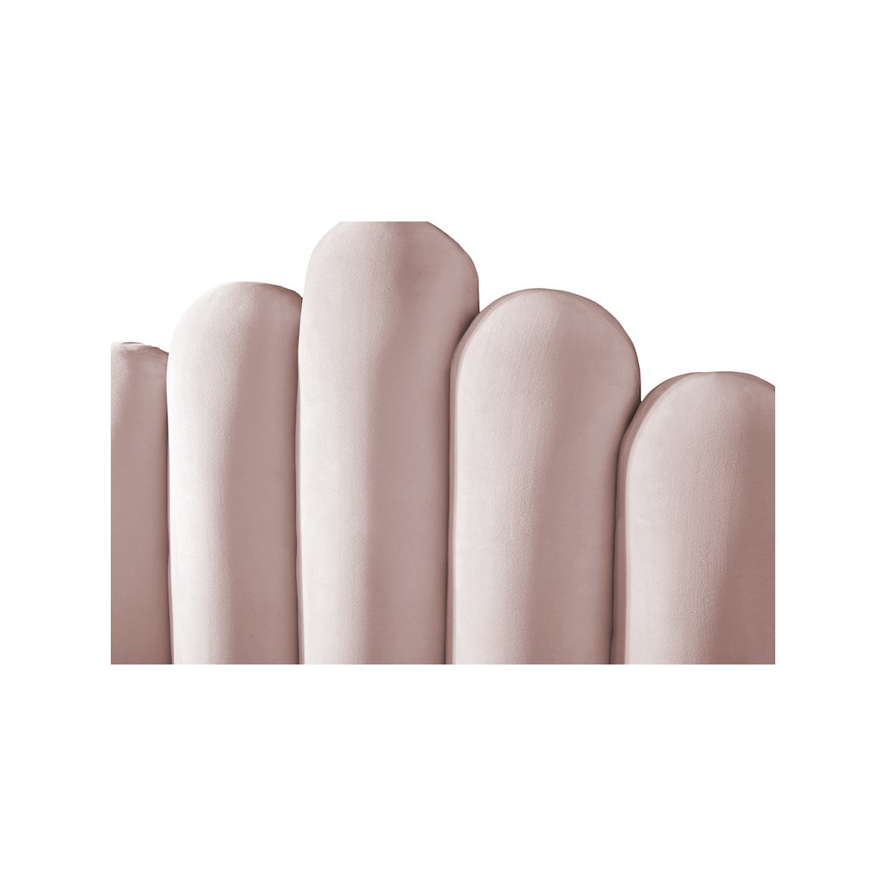 Lily Pink Velvet Full Bed