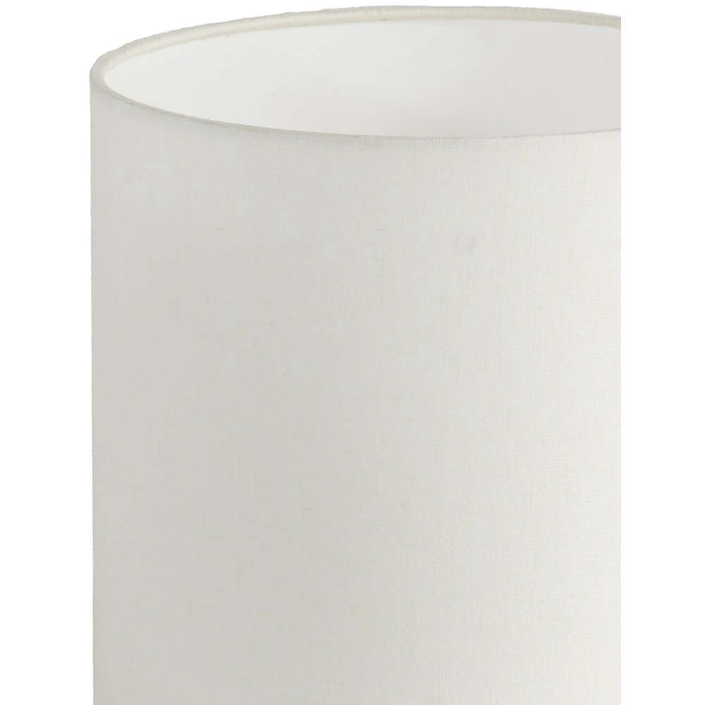 Vellum Off White / Gold Genuine Marble Base And Cotton Shade Table Lamp