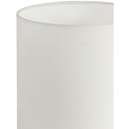 Vellum Off White / Gold Genuine Marble Base And Cotton Shade Table Lamp