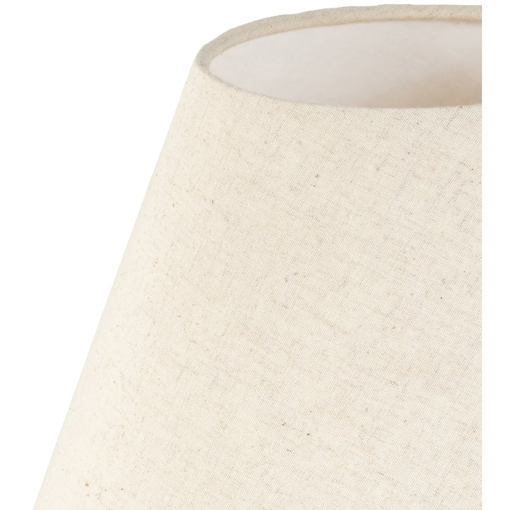 Pietra Travertine / Natural Travertine Base And Linen Shade Table Lamp