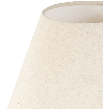 Pietra Travertine / Natural Travertine Base And Linen Shade Table Lamp