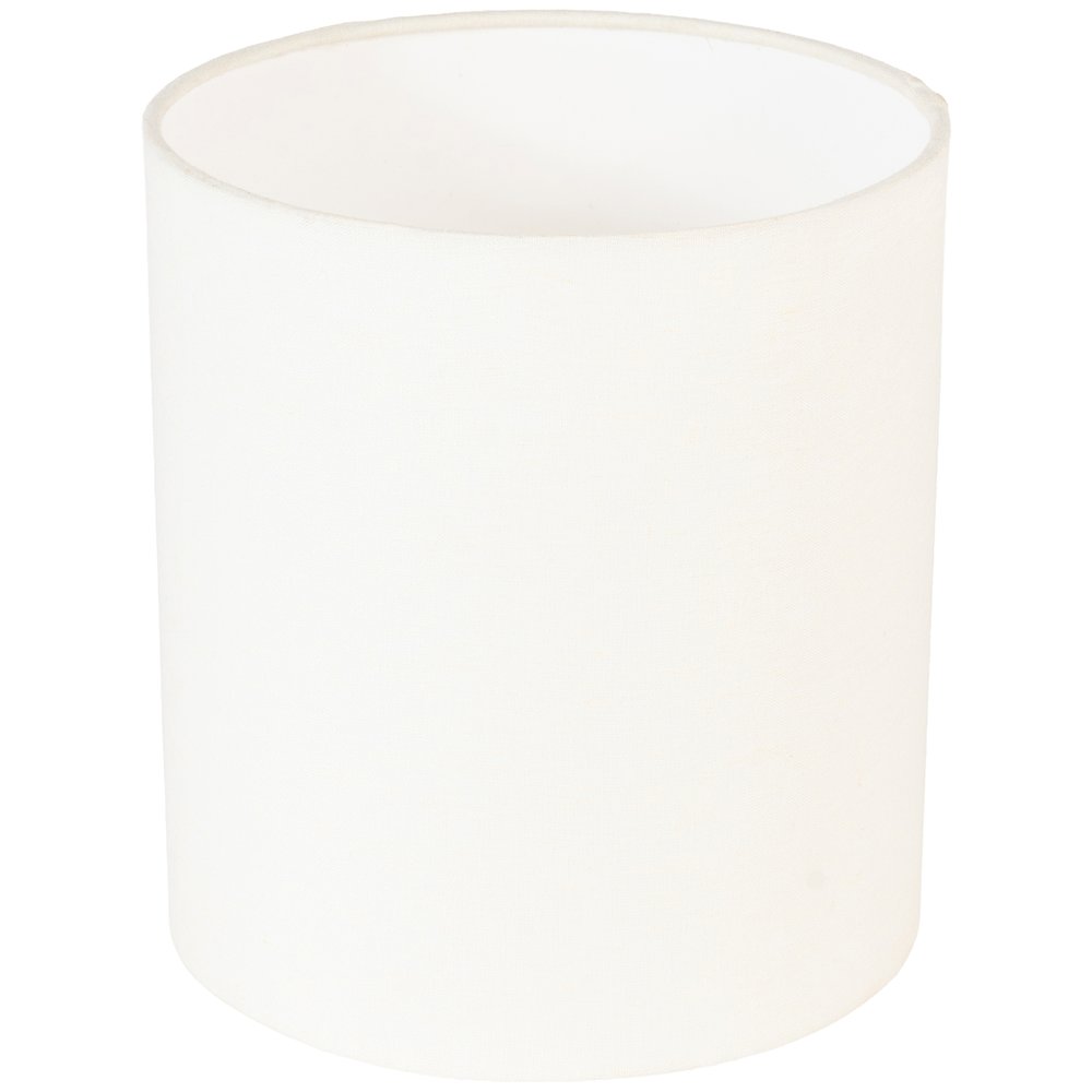 Paros White / Off White Genuine Marble Base And Cotton Shade Table Lamp